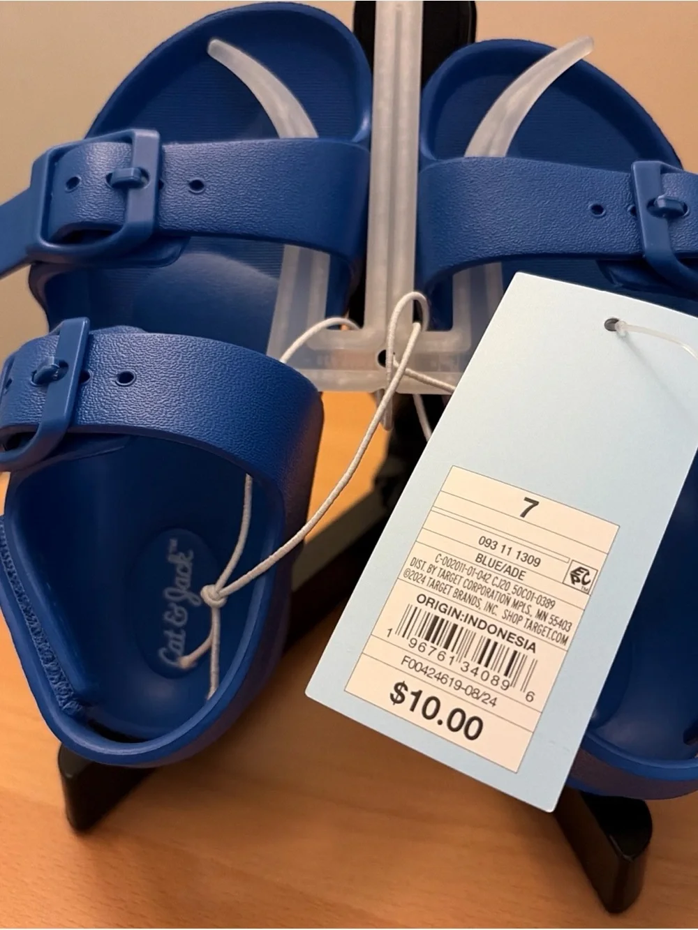Cat & Jack Blue Kids' Double-Strap Sandals